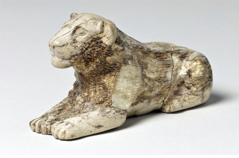 Фигурка львицы для игры мехен. I династия (2950 г. до н. э.)